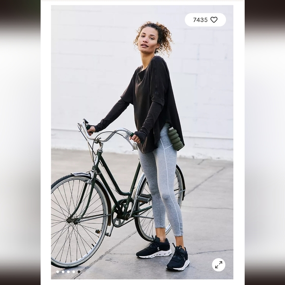 Lighburnt orange color FP movement simple layer shirt  NWOT - Picture 3 of 8